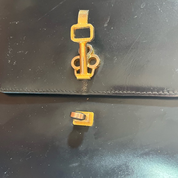 Dolfan Vintage 60's  Leather Handbag  - Made in France - Picture 5 of 13